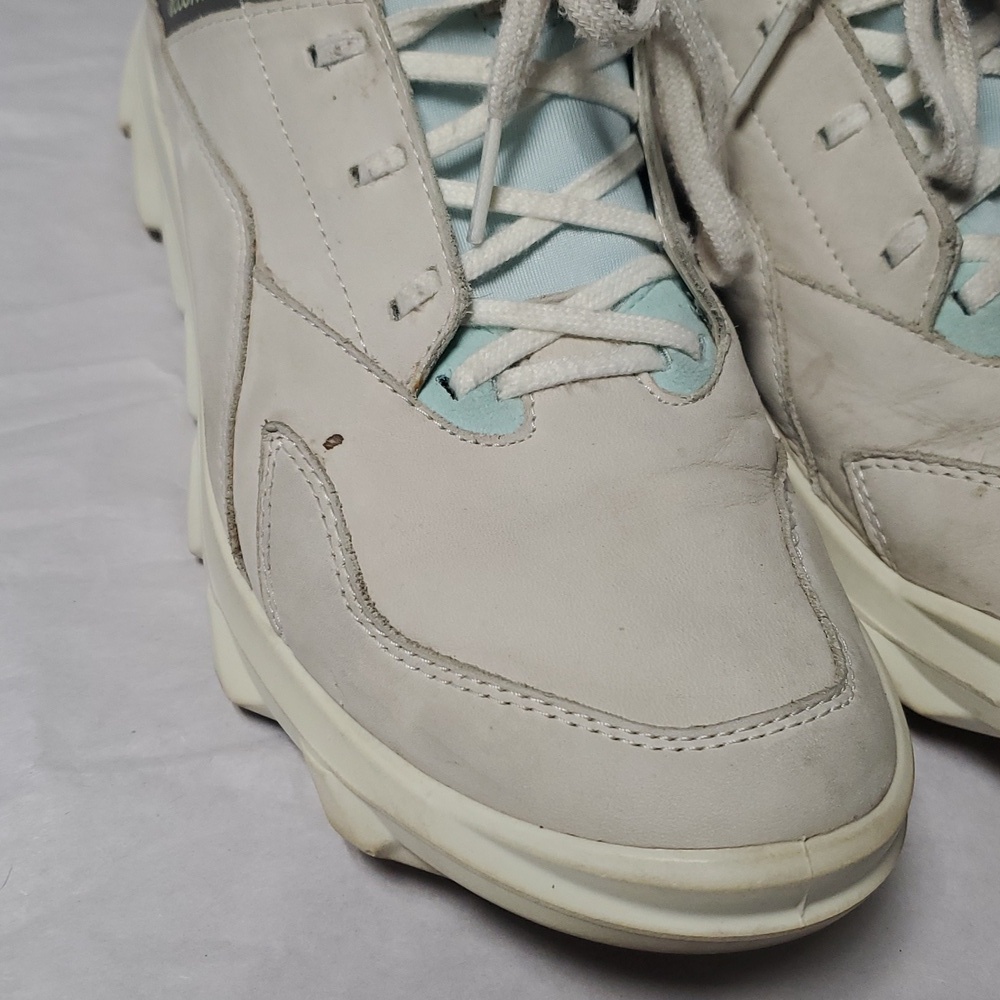 Ecco Womens MX Low Shoes Size 8-8 1/2 White/Eggshell Blue - Picture 9 of 16